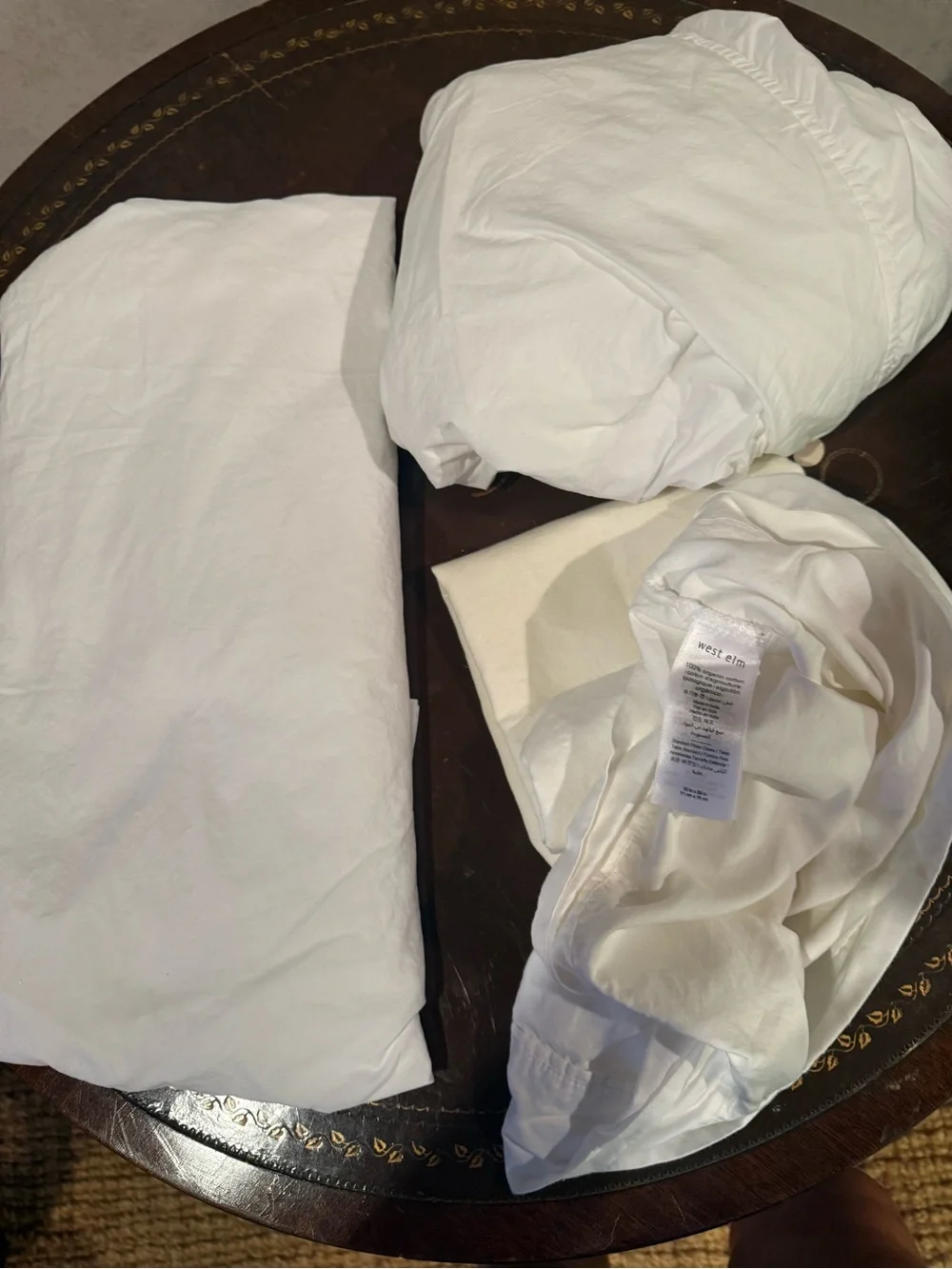 West Elm twin sheet set, 100% cotton